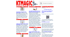 Desktop Screenshot of ktmagic.com